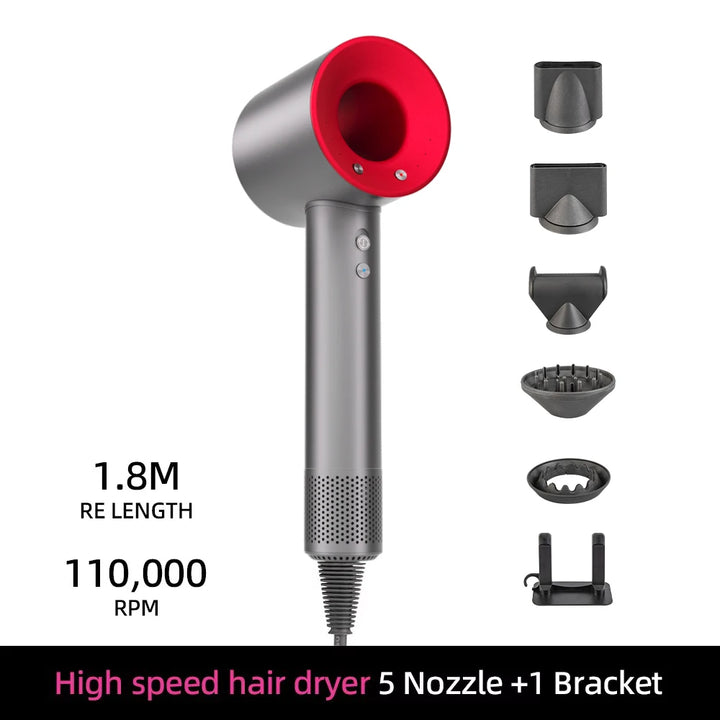Silent Hair Dryer With Ions and High Speed