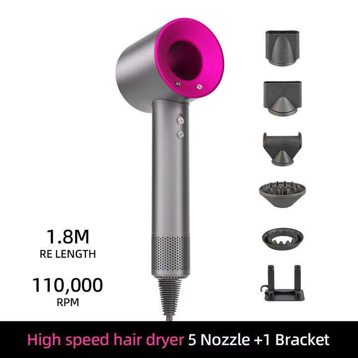 Silent Hair Dryer With Ions and High Speed