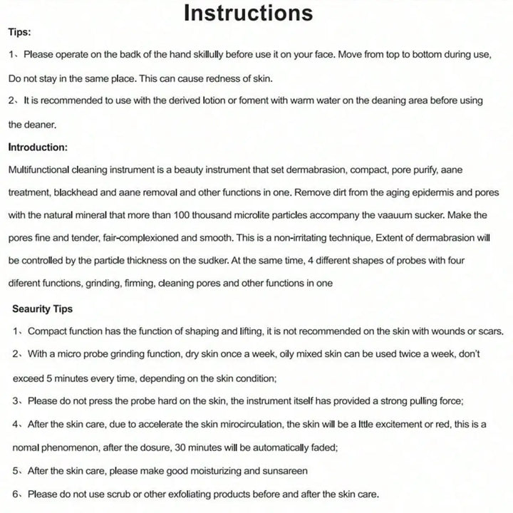 Multifunctional Beauty Pore Vacuum 4 in 1