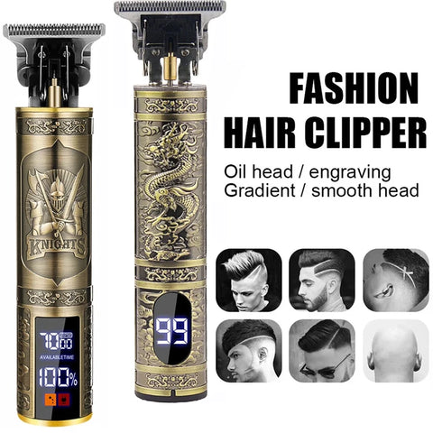 USB Vintage Electric Hair Trimmer Professional