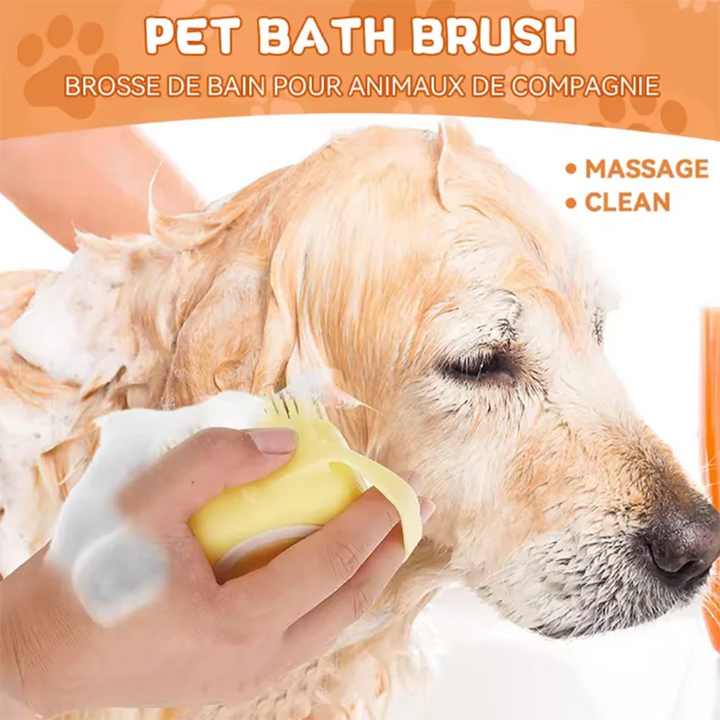 Cute Dog Bath Brush